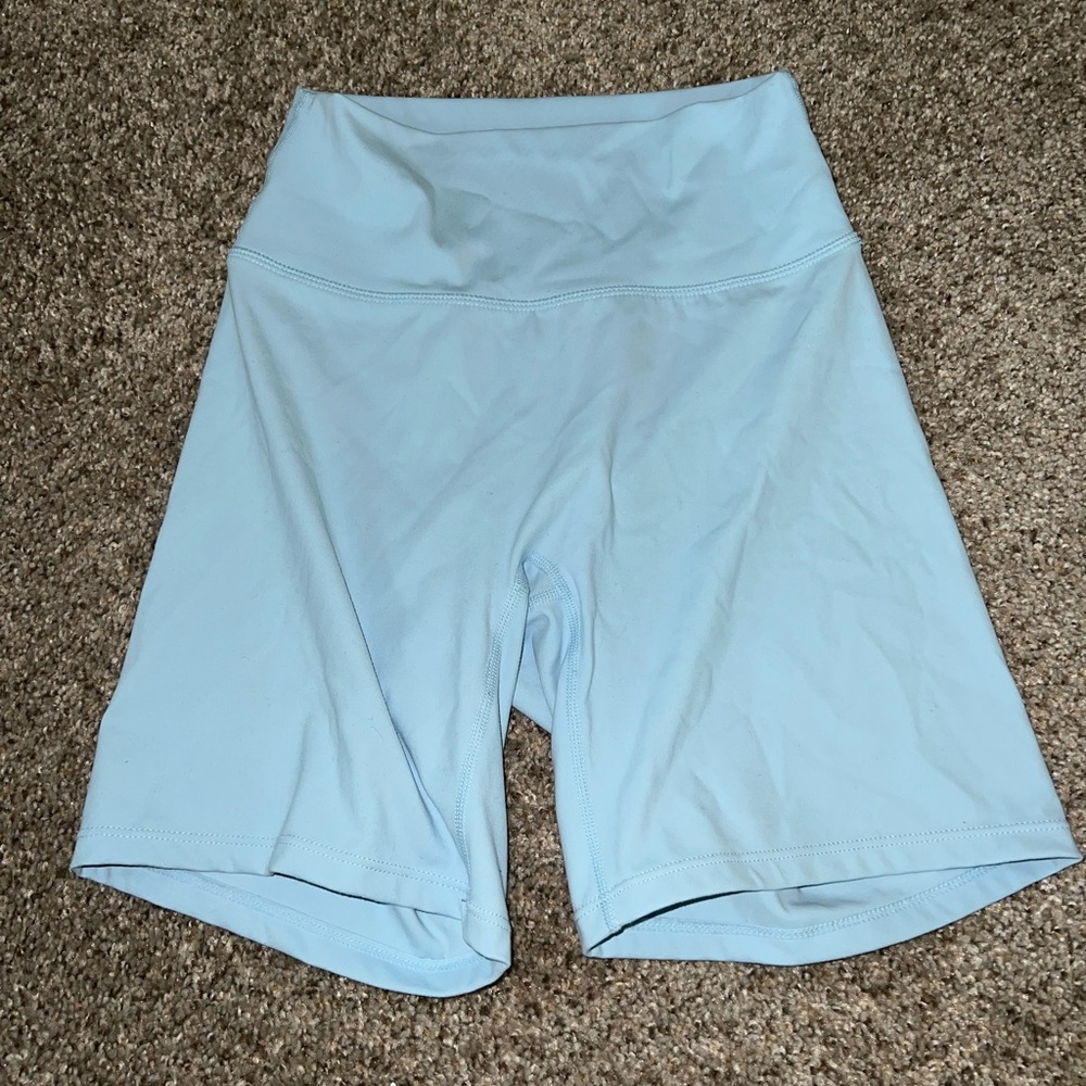 Aoxjox Women's Light Blue Biker Shorts Small